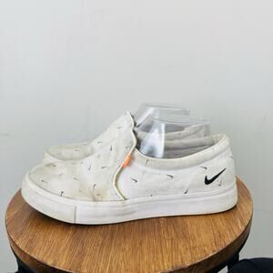Nike White Court Royals Swoosh Print Women’s Size 8